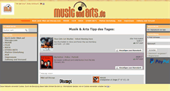 Desktop Screenshot of musicandarts.de