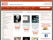 Tablet Screenshot of musicandarts.com